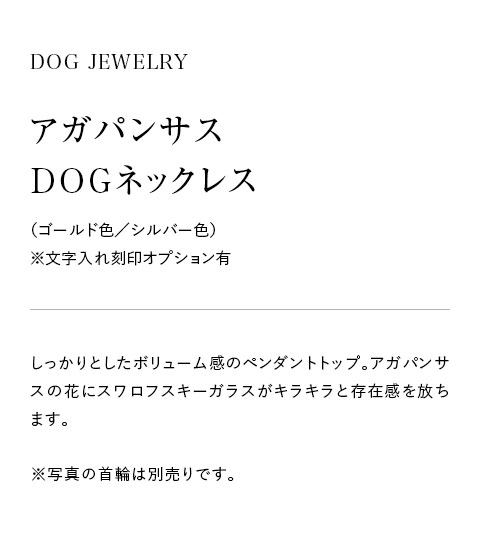 アガパンサス ドッグネックレス